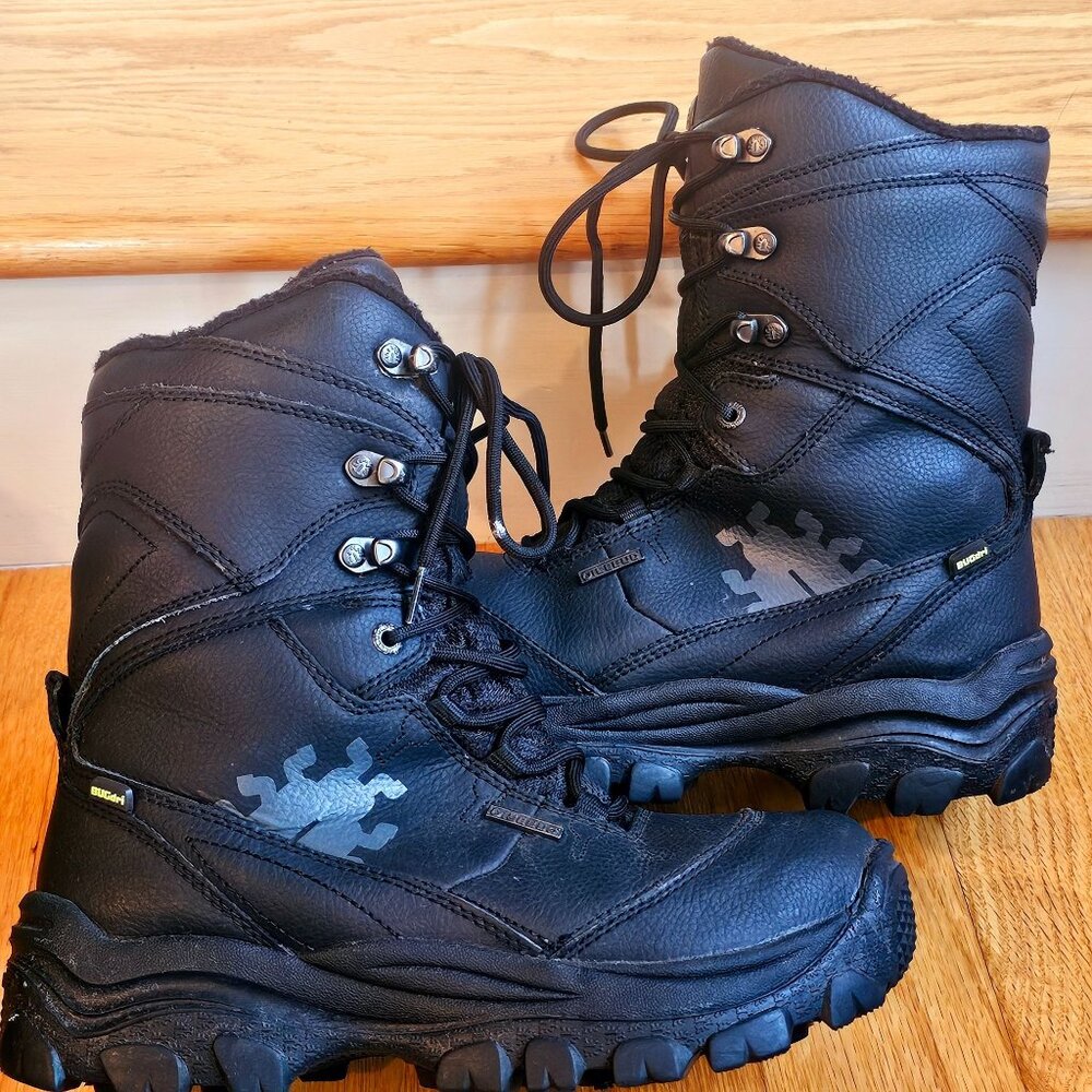 Icebug Womens Sorix2 BUgrip Black Leather Winter Hiking Snow Boots Size 7.5 EUC